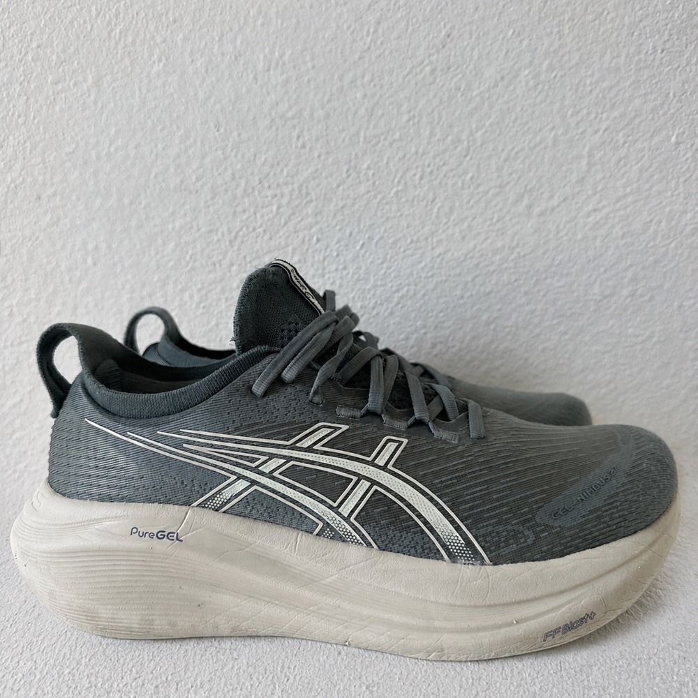 ASICS Women's Gel-Nimbus 27 Monument Blue/Whisper Green sz 10.5